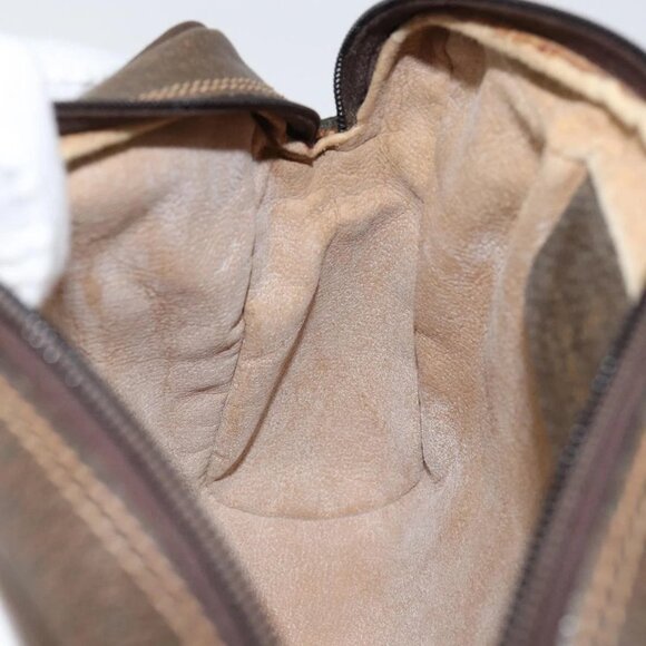 GUCCI GG Supreme Web Sherry Line Clutch Bag PVC Beige Auth BA7254 - Picture 11 of 16